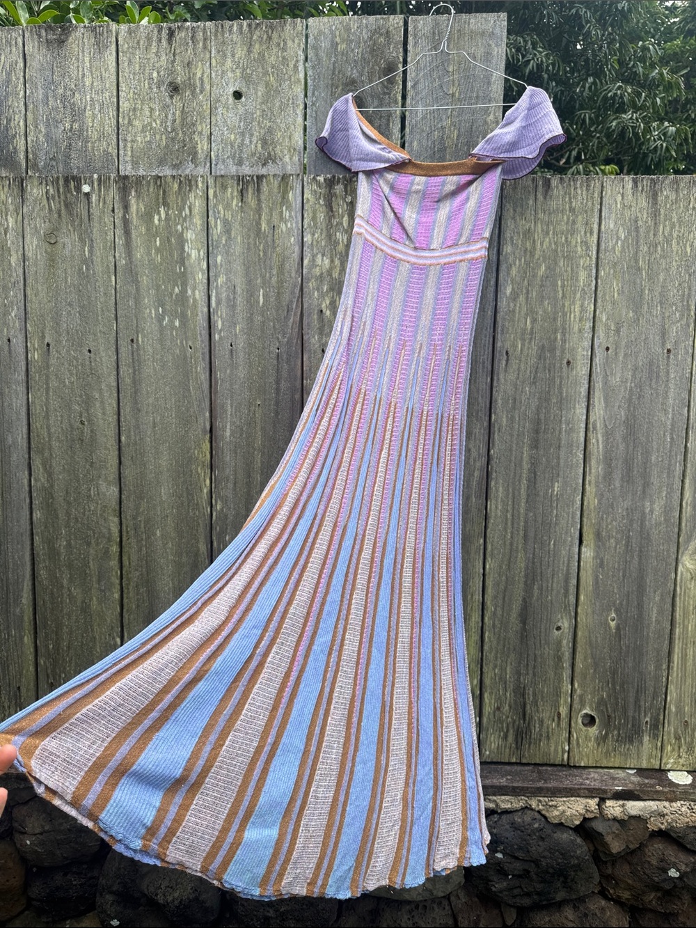 forte forte “les folies” bronze chic inlay metallic dress - Picture 9 of 10